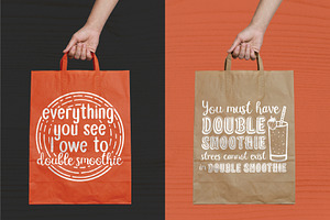 Double Smoothie Font Duo & Family