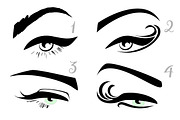 Perfect Eyeliner Vector Illustration, an Illustration by esylvia (Thumbnail 2 of 3)