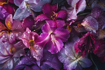 Close up view of vibrant flowers wit, a Photo by Iftikhar Alam