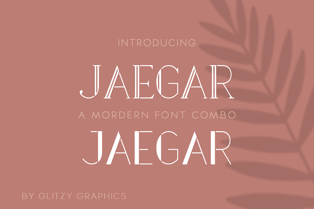 Jaegar Font Combo, a Sans Serif Font by GlitzyGrapix (Photo 1 of 10)