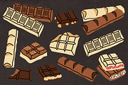 Chocolate & Candies Vector Cliparts, a Food Illustration by Panna Limon Store (Thumbnail 3 of 7)
