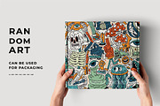 Doodle Monster Abstract Vector, an Object Graphic by Sandewo (Thumbnail 8 of 9)