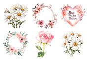 Mother's Day Floral Quotes Clipart, an Illustration by SinaCreation (Thumbnail 3 of 5)