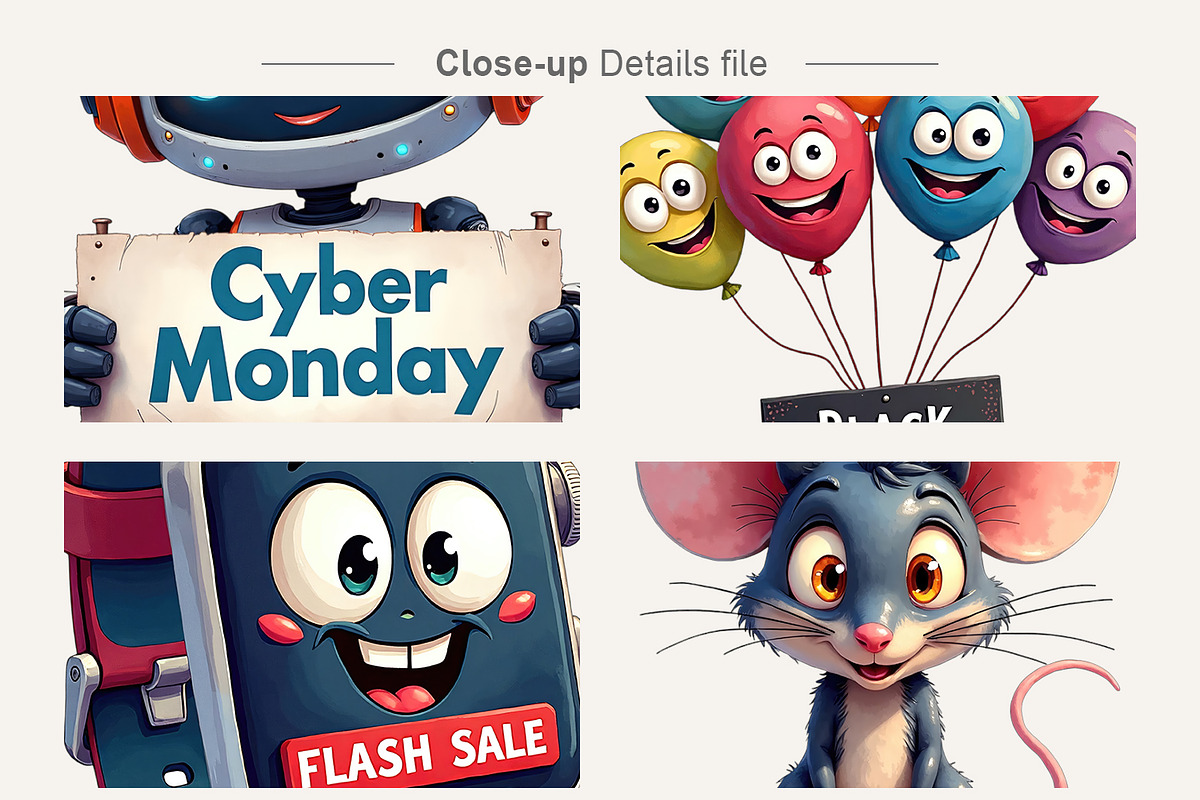 Cyber Monday Big Eye Clipart, an Illustration by Artnoy (Photo 4 of 8)