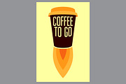 Coffee To Go vector poster set., a Food Illustration by PoPaShop (Thumbnail 5 of 13)