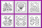 Bold and Easy Cute Summer Coloring, a Seasonal Illustration by Ink Gallery (Thumbnail 2 of 4)
