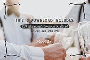 Hand Drawn Playful Wedding Clipart, a Decorative Illustration by La Petite Line Art (Thumbnail 15 of 15)