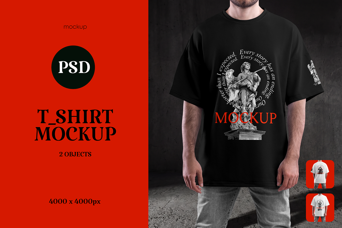 T-Shirt Oversize Mockup, a Shirt Mockup by PopotLane (Photo 1 of 6)