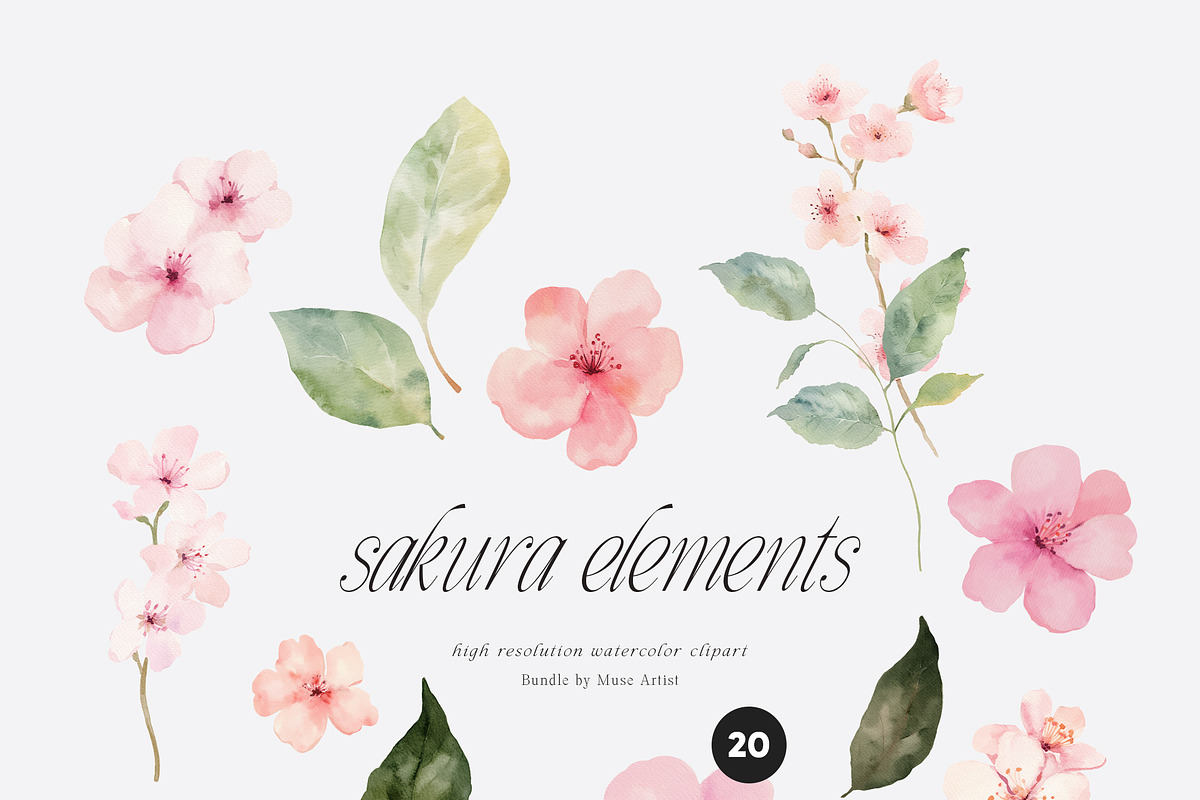 SPRING BOX Watercolor Bundle 400+, a Decorative Illustration by Muse Artist (Photo 64 of 99)