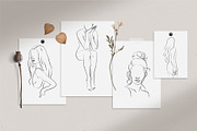 Women's Line Art Illustrations, a Person Illustration by La Petite Line Art (Thumbnail 4 of 17)
