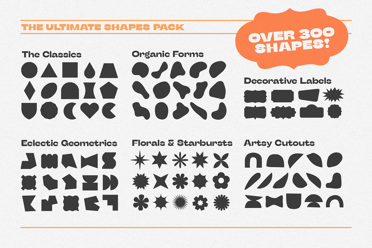 The Ultimate Shapes Pack (300+), an Icon by maikalau (Photo 2 of 5)