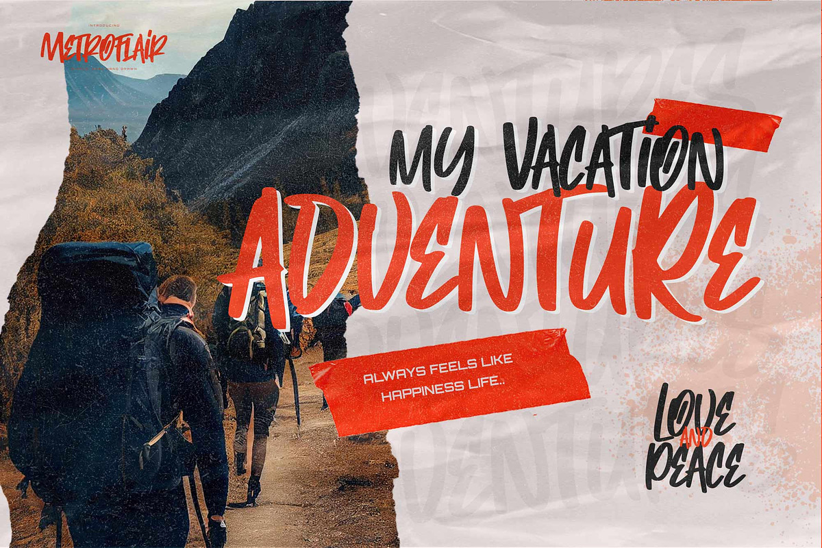 Metroflair – Simple Pure Hand Drawn, a Handwritten Font by Gassstype (Photo 5 of 8)