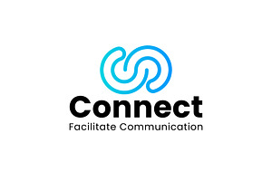 Connecting logo icon illustration, a Branding & Logo Template by Dyn Studio