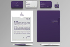 Deeprock Stationery Set & Invoice