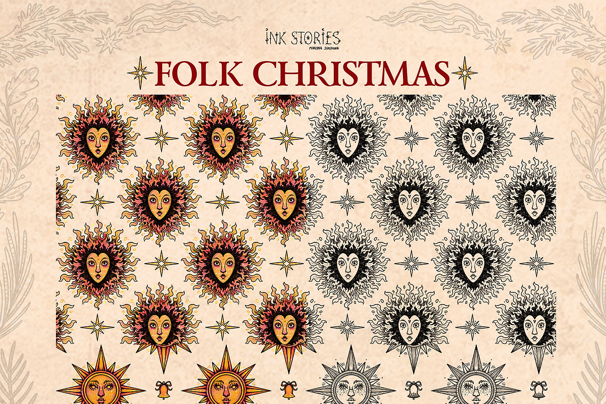 Folk Christmas Ancient Winter Tales, a Seasonal Illustration by Ink Stories (Photo 7 of 12)