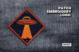 Embroidered Patch Logo Mockup, a Layer Style Add-On by studiogstock