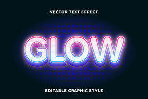 Neon Glow Text Effect, a Templates & Theme by studiogstock
