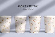 Cute kids doodles, seamless patterns, a Pattern Graphic by Good Studio (Thumbnail 1 of 11)