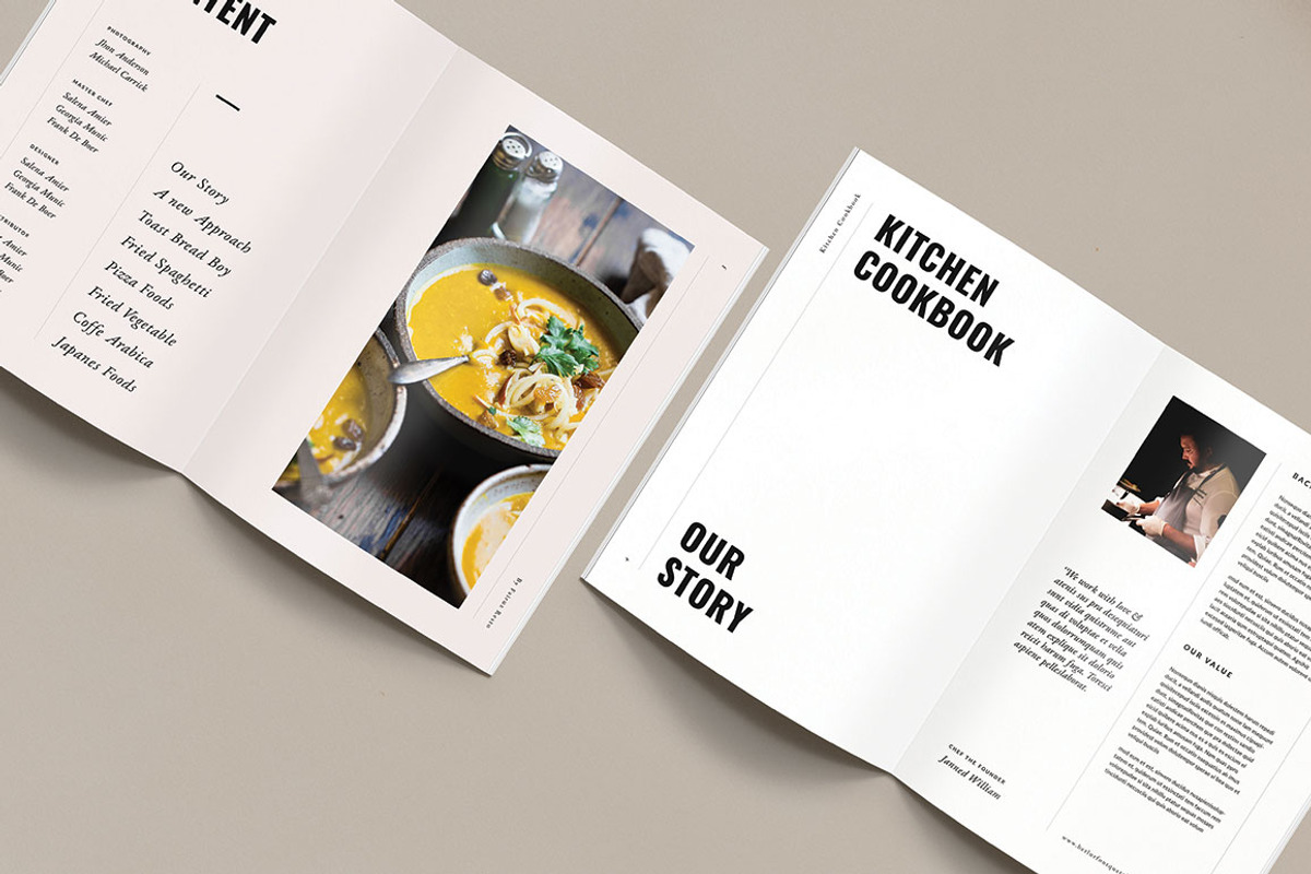 Cookbook / Recipe Book, a Brochure Template by Occy Design (Photo 2 of 10)