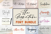 BEST SALE! The Signature Font Bundle, a Script Font by AMINMARIO (Thumbnail 21 of 21)