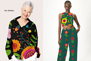 Folk Flowers. Folk Pattern, an Illustration by AvaAva (Thumbnail 4 of 26)
