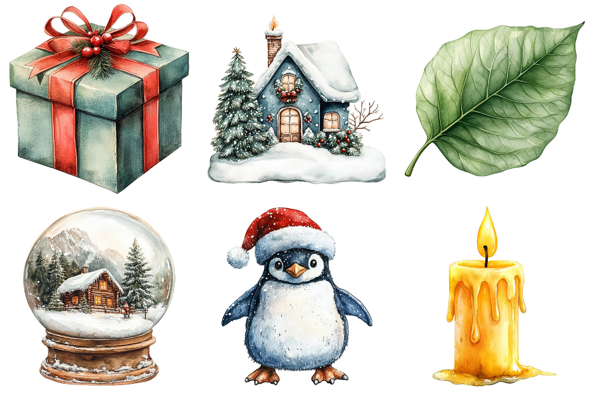 Retro Christmas Sublimation Bundle, an Illustration by Daily.Designs (Photo 2 of 5)