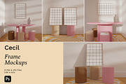 Modern Frame Mockup Bundle CECIL, a Print Template by Bonumo (Thumbnail 1 of 11)