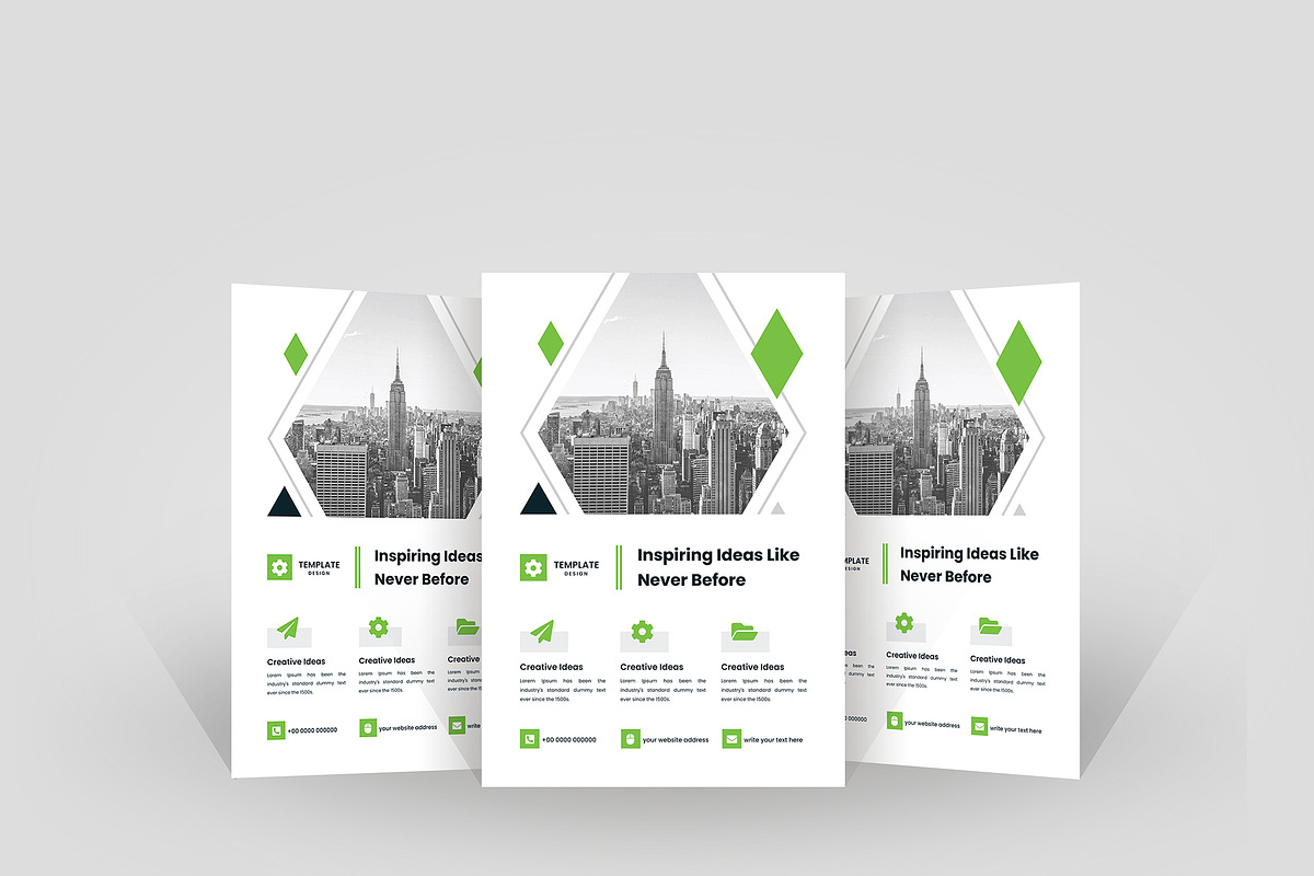 Minimal Clean Business Flyer Design, a Flyer Template by mijli (Photo 6 of 19)