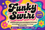 Funky Swirl, a Script Font by Wow Magic (Thumbnail 1 of 5)