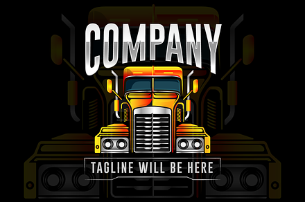 Truck logo transport logo cargo logo