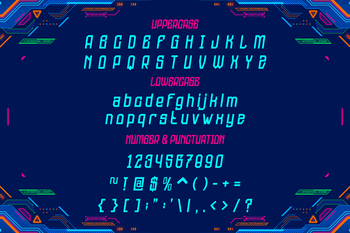 Cryonex Scifi Font, a Font by PutraCetol Studio (Photo 6 of 6)