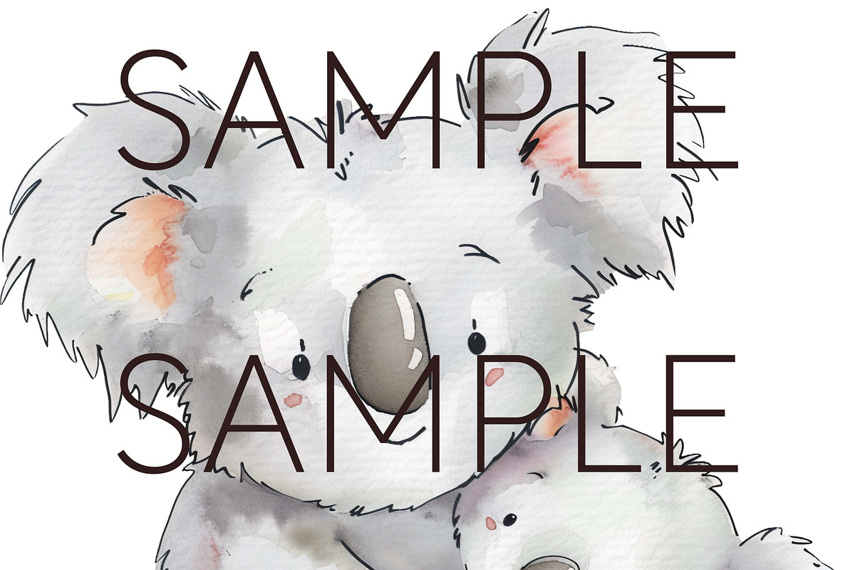 Australian Nursery Koala Clipart, an Animal Illustration by Pawcasso's Portraits (Photo 9 of 10)