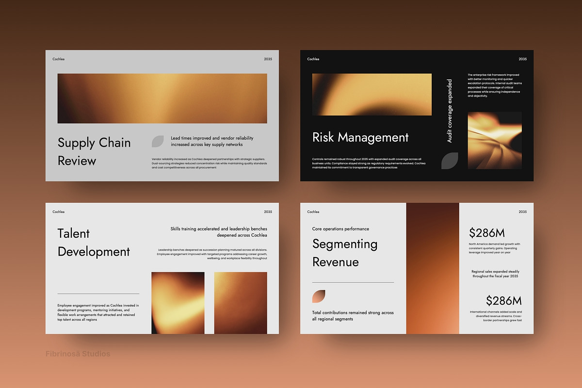 Corporate Annual & Financial Report, a Presentation Template by FIBRINOSÄ (Photo 6 of 7)