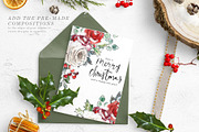 Christmas Watercolor and Inky Line, an Illustration by Twigs and Twine (Thumbnail 5 of 12)