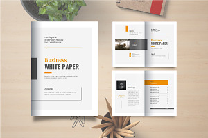 Business white paper brochure design, a Brochure Template by Pavel_design