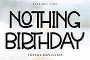 Nothing Birthday, a Serif Font by InermediaSTUDIO (Thumbnail 1 of 7)