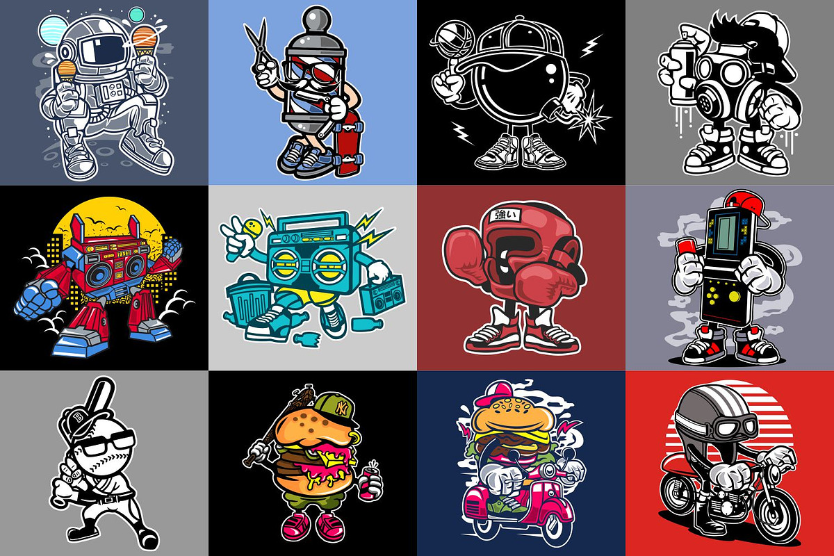 98 Cartoon Vector Bundle, an Illustration by roach_graphic (Photo 7 of 15)