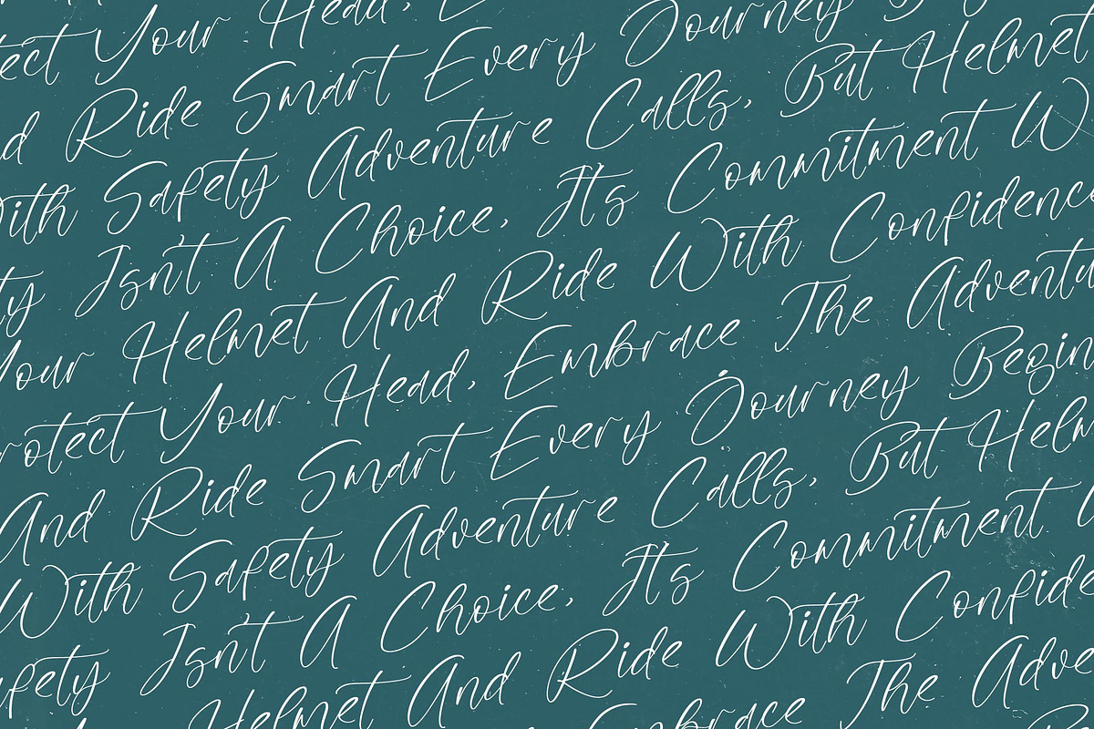 Helmet Bicycle Quirky Handwritten, a Script Font by stylishtype.co (Photo 6 of 20)