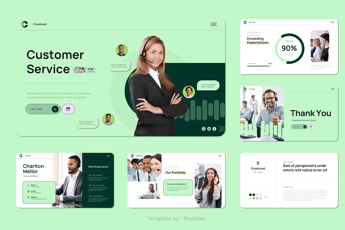 Custome Service Keynote, a Presentation Template by Pixslides (Photo 3 of 4)