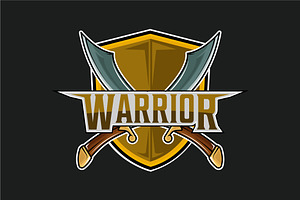 cross arabian sword and shield logo, a Branding & Logo Template by zyxroun shop