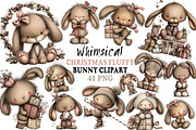 Whimsical Christmas Fluffy Bunny PNG, an Illustration by Craft Nest (Thumbnail 1 of 11)