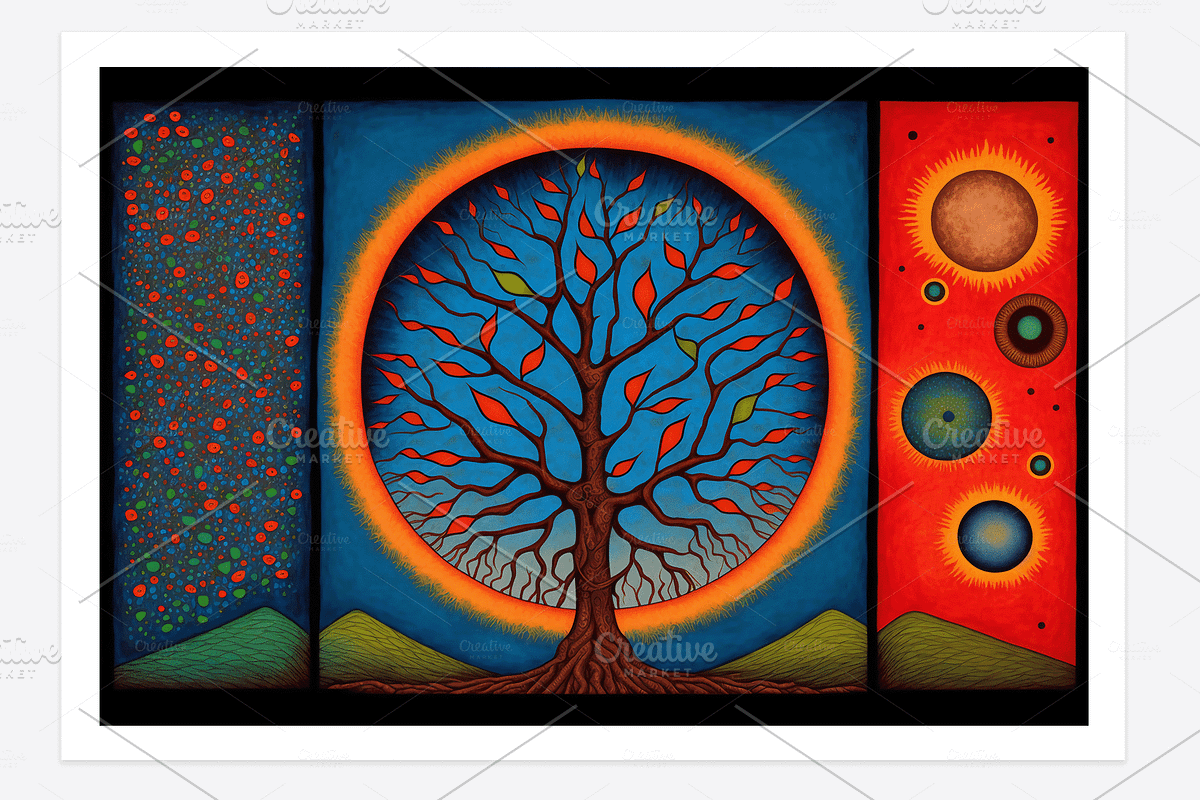Sati Collection · Sacred Trees, a Decorative Illustration by milatovar (Photo 10 of 14)