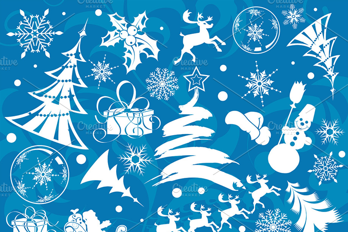Christmas and New Year Backgrounds, a Decorative Illustration by TAlex (Photo 6 of 7)