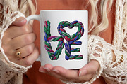 Glitter Crochet Yarn Valentine Png, an Illustration by designcity5 (Thumbnail 2 of 8)
