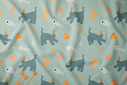 Cat stickers. Vector set. + Pattens., a Pattern Graphic by anna khramtsova (Thumbnail 12 of 14)