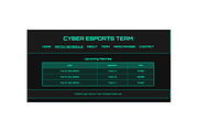 Cyber Esports Team Website, a HTML Template by Al Pavo Studio (Thumbnail 3 of 5)