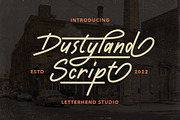 Dustyland Script, a Script Font by Letterhend Studio (Thumbnail 1 of 9)