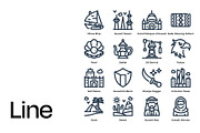 Kuwait Vector Icon Set, an Icon by Eklip Studio (Thumbnail 3 of 4)