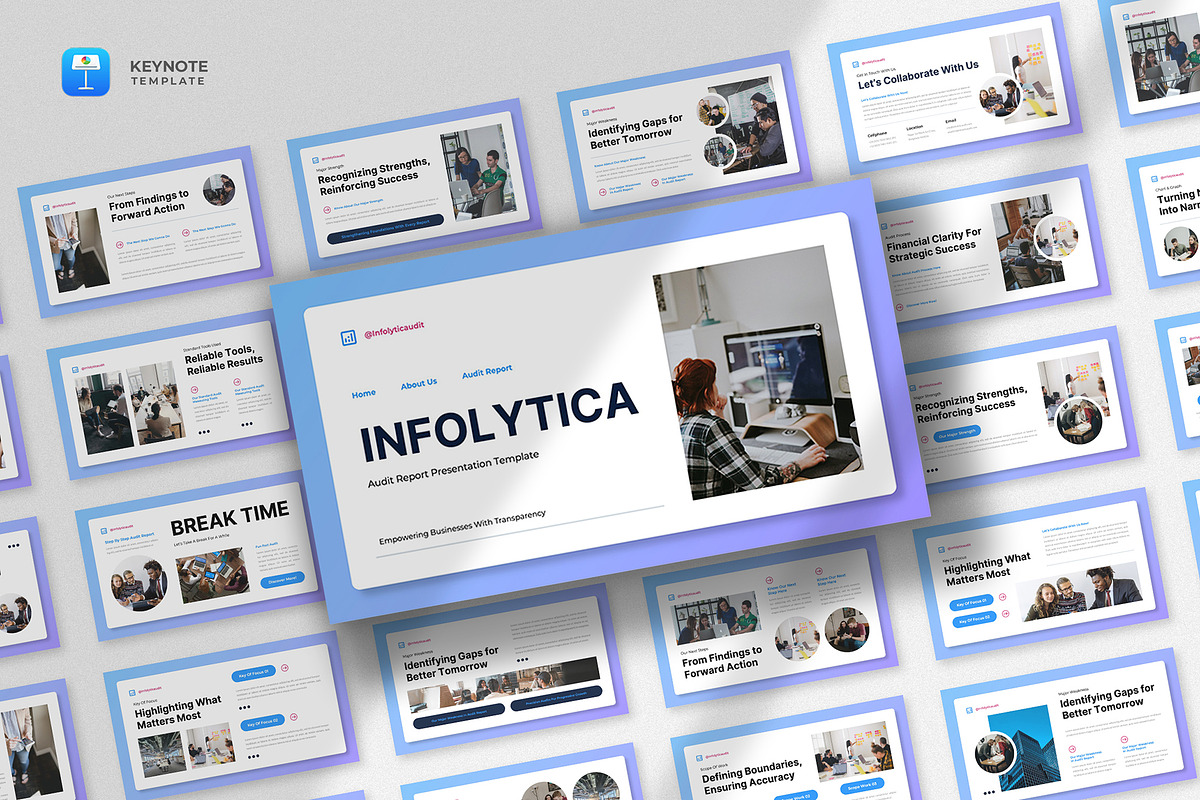 Audit Report Keynote Template, a Presentation Template by fluffstudio (Photo 1 of 4)