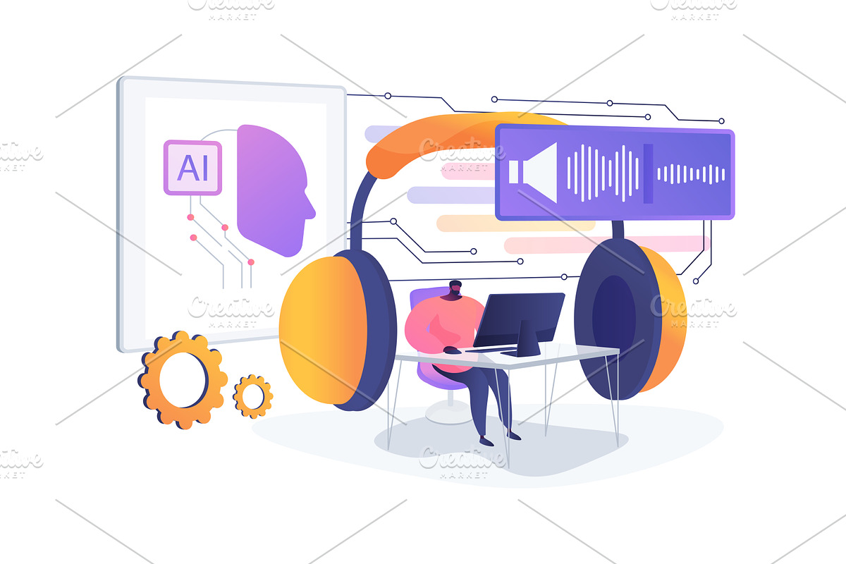 AI Noise-Canceling Environments, an Illustration by Visual Generation